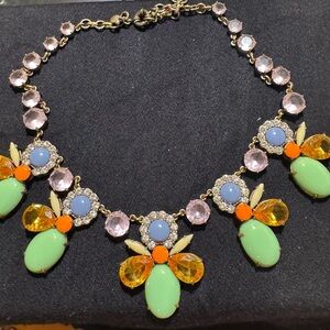 J. Crew Pastel and Bright Statement Necklace